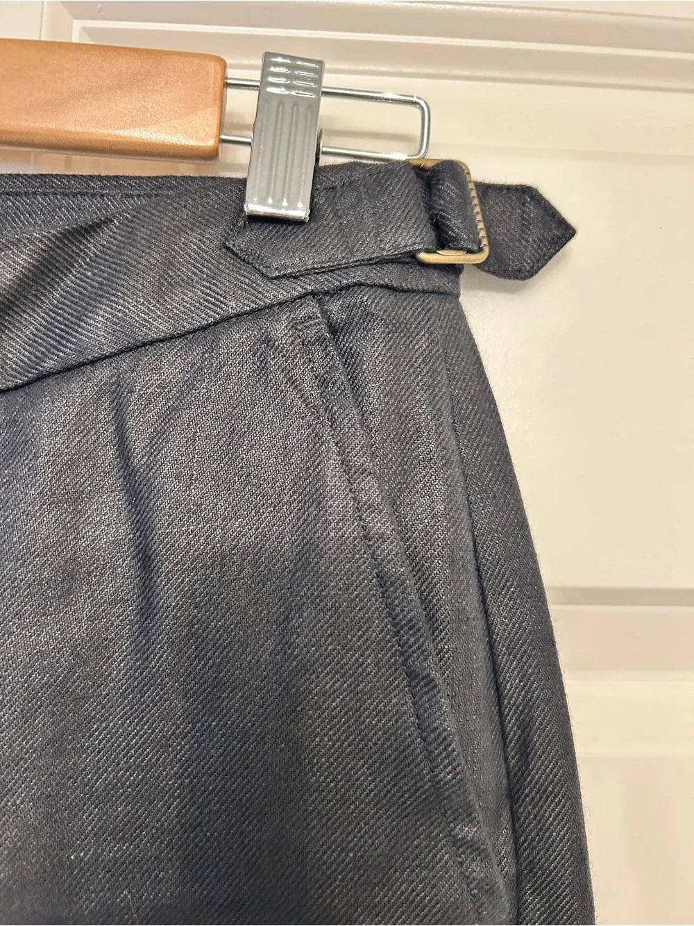 Banana Republic Black Linen-Blend Cargo Pants 0